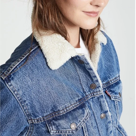 LEVIS SHERPA LINED JACKET - Picture 6 of 14